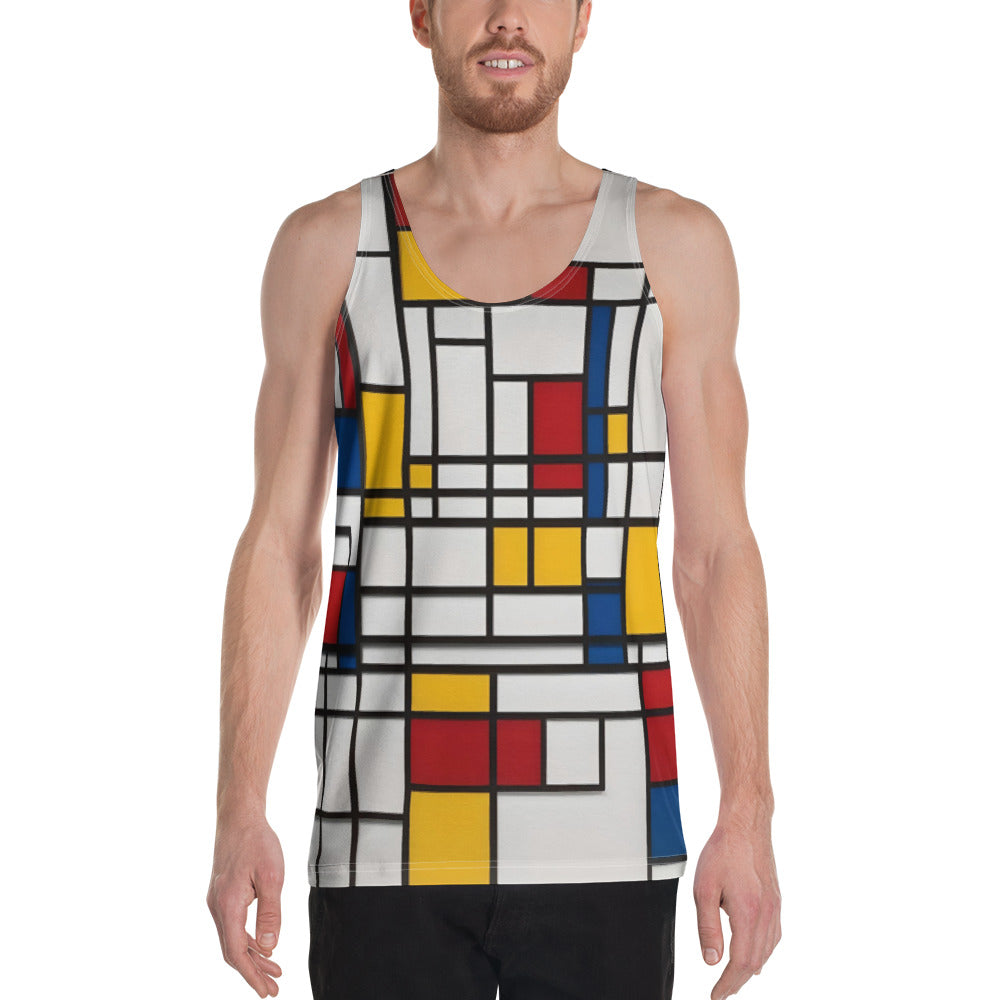 Unisex Tank Top Piet Mondrian / Mondrian tank top / AI created