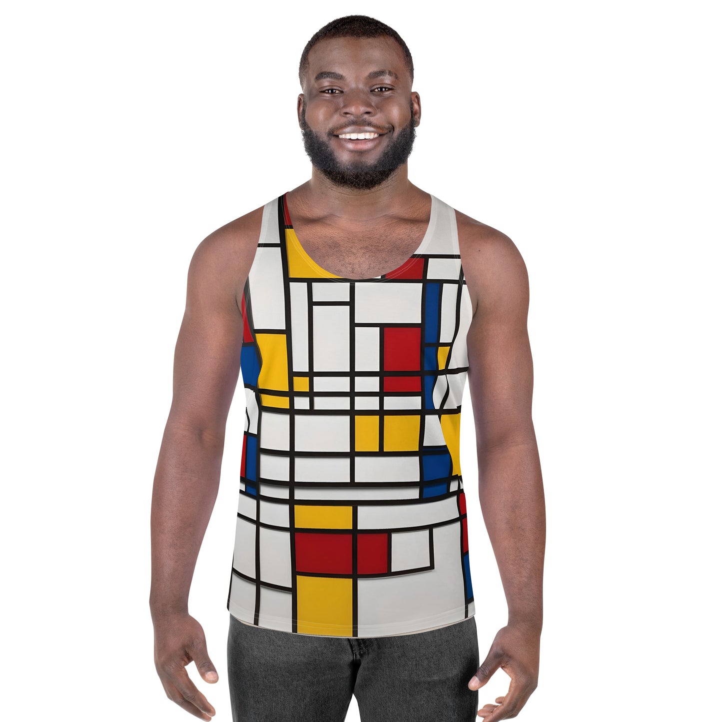 Unisex Tank Top Piet Mondrian / Mondrian tank top / AI created