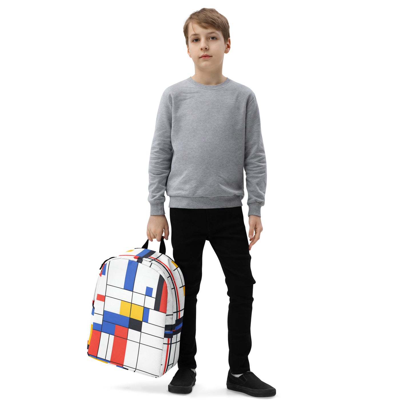 Piet Mondrian Backpack / back to school Piet Mondrian AI created design 6/24 / Unique gift idea / Artistic school bag / Trendy art apparel