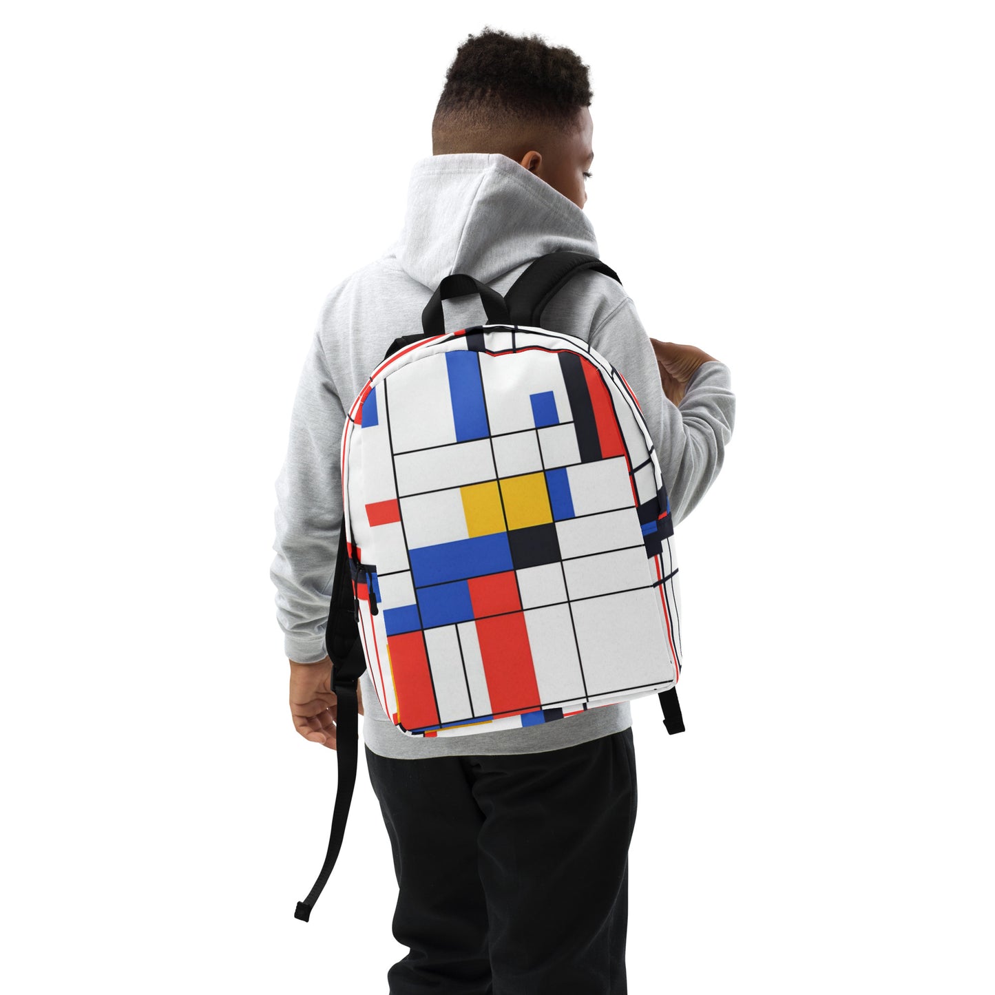 Piet Mondrian Backpack / back to school Piet Mondrian AI created design 6/24 / Unique gift idea / Artistic school bag / Trendy art apparel