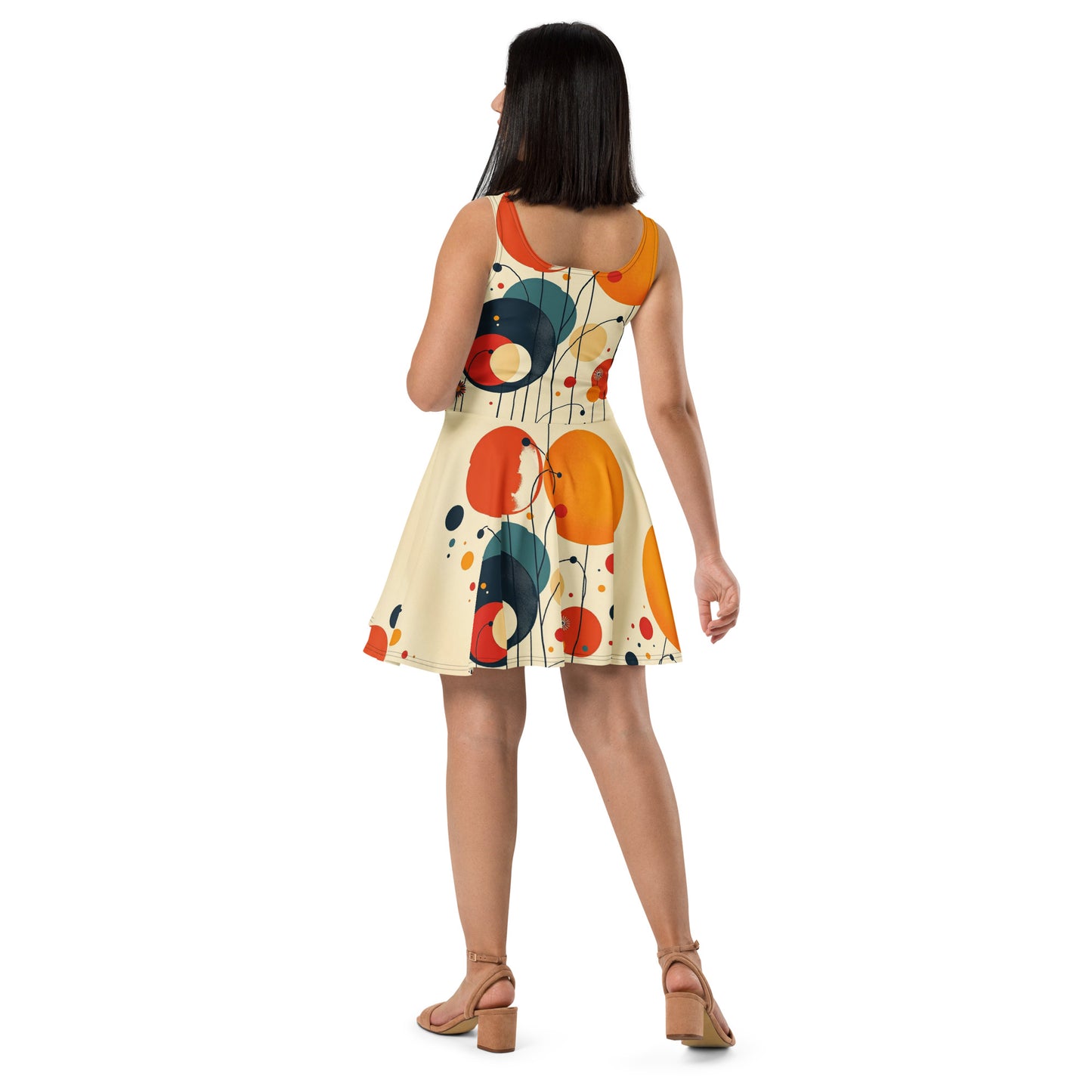 Skater Dress / Kandinsky Dress / AI outfit / Festival outfit / Gift for her