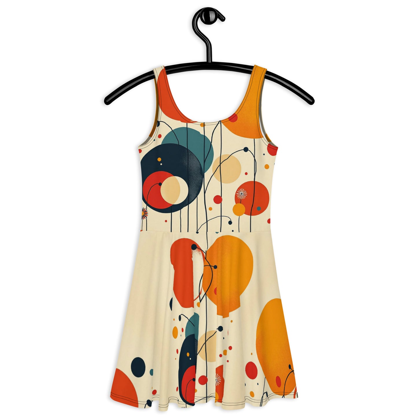 Skater Dress / Kandinsky Dress / AI outfit / Festival outfit / Gift for her