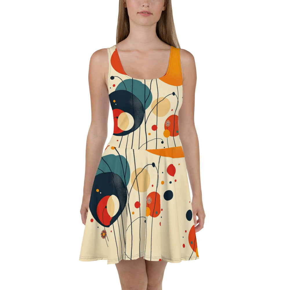 Skater Dress / Kandinsky Dress / AI outfit / Festival outfit / Gift for her