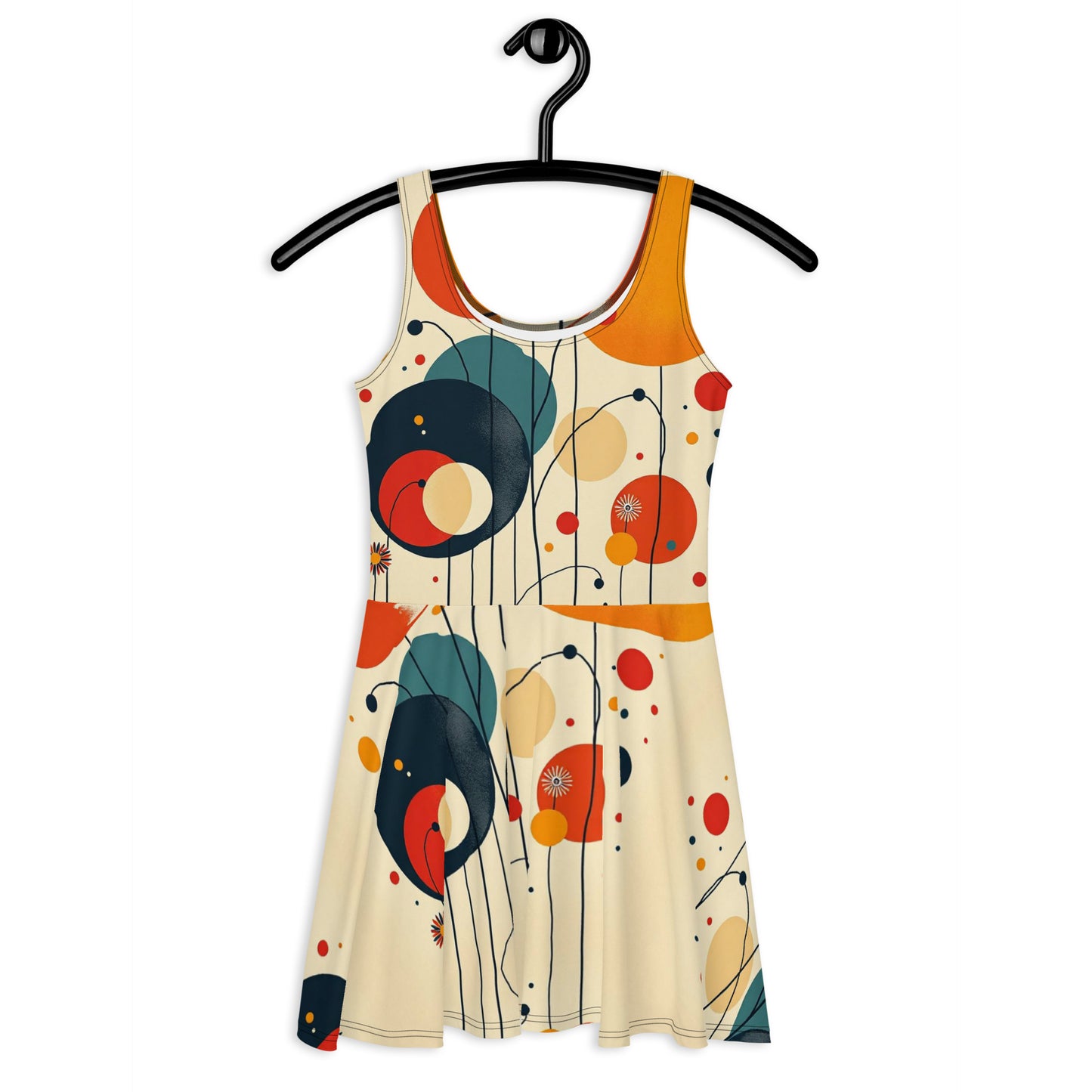 Skater Dress / Kandinsky Dress / AI outfit / Festival outfit / Gift for her