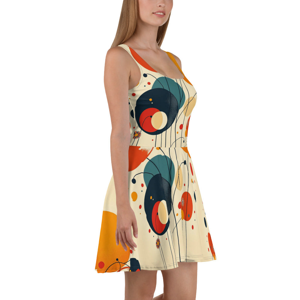 Skater Dress / Kandinsky Dress / AI outfit / Festival outfit / Gift for her