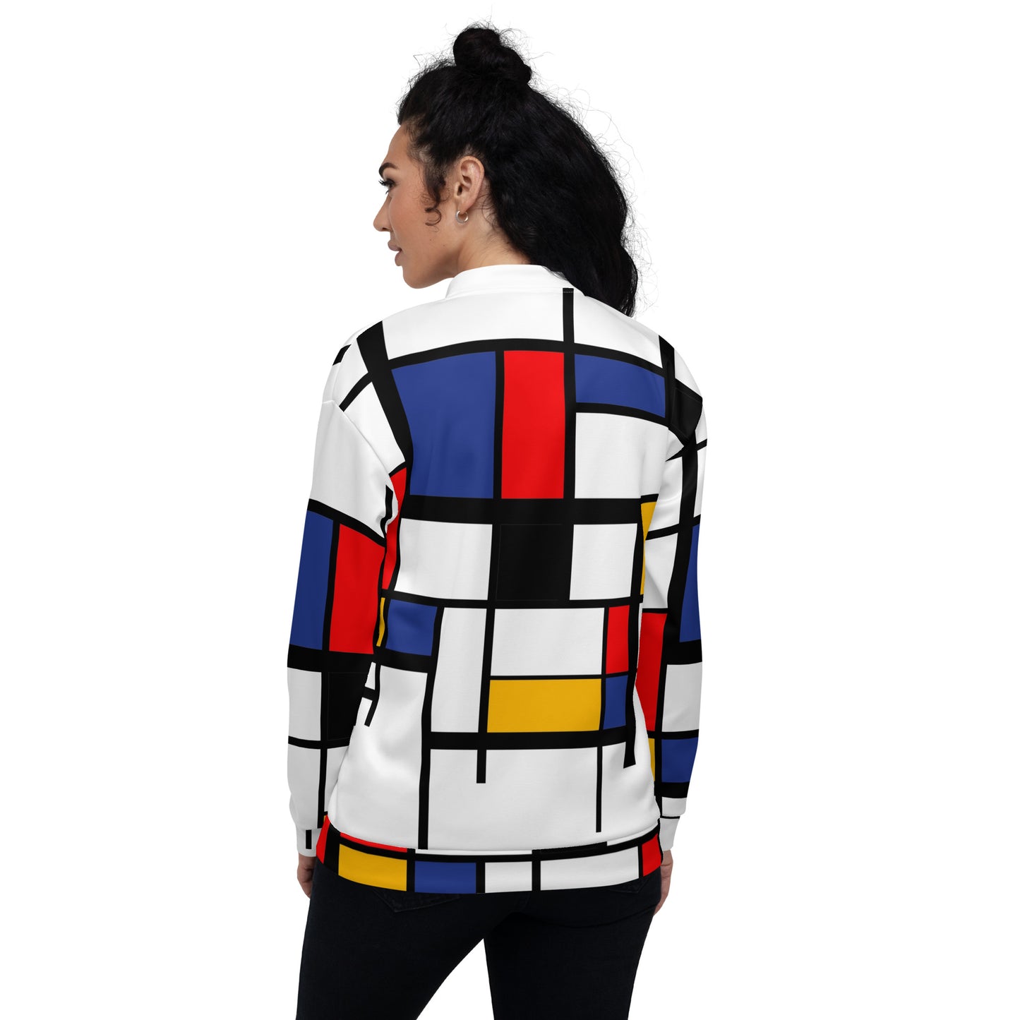 Unisex Bomber Jacket / Piet Mondrian Jacket / Art gift for him / Art gift for her