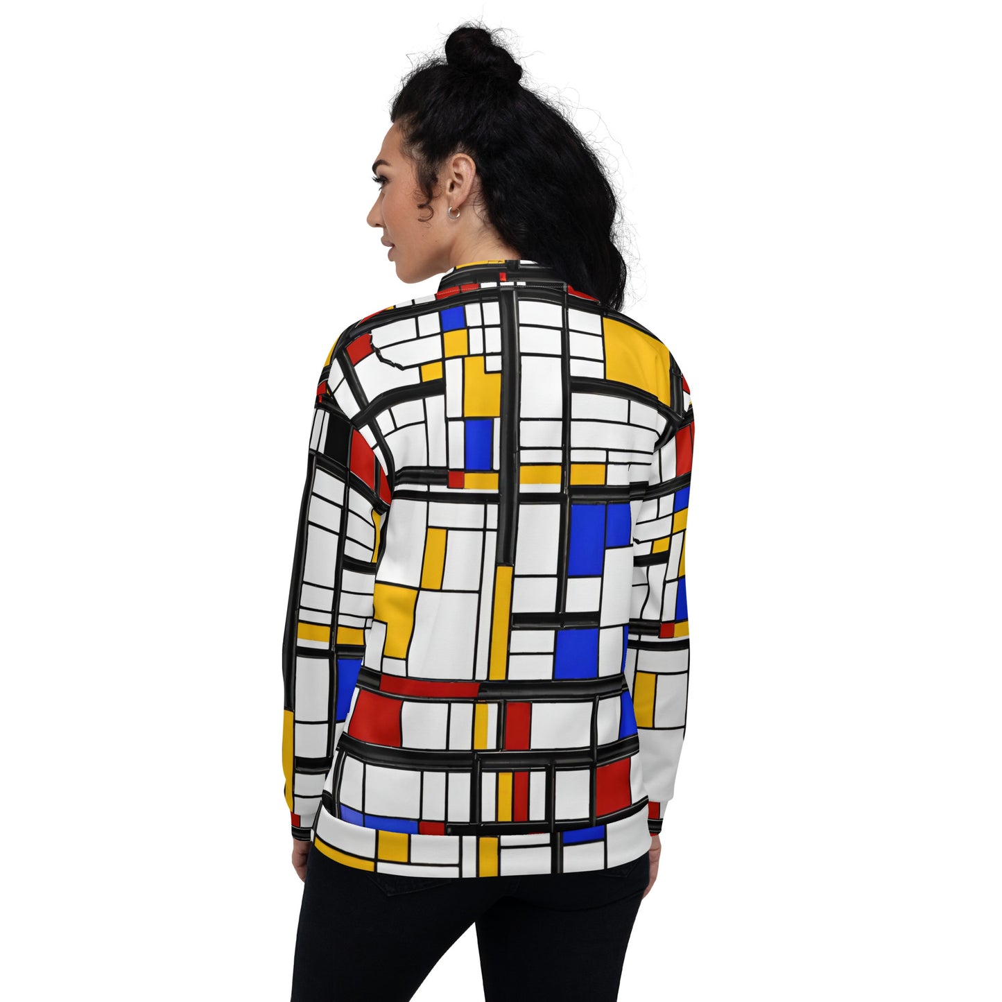 Unisex Bomber Jacket / Piet Mondrian jacket (AI created)