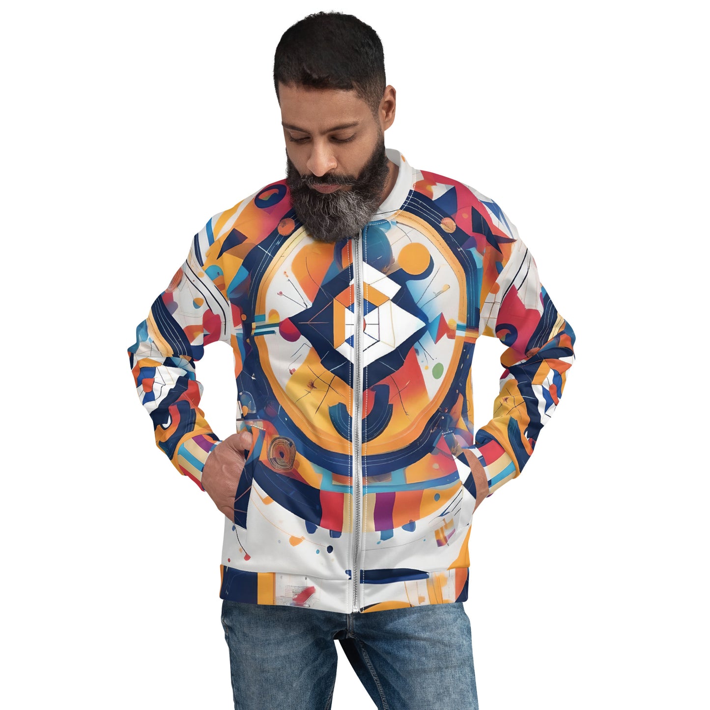 Unisex Bomber Jacket / Kandinsky Jacket