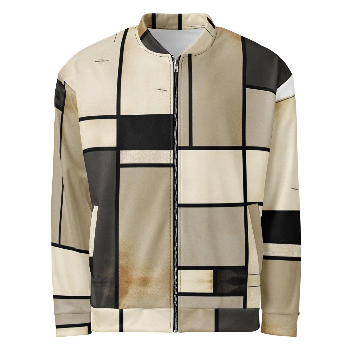 Unisex Vintage Bomber Jacket - Piet Mondrian