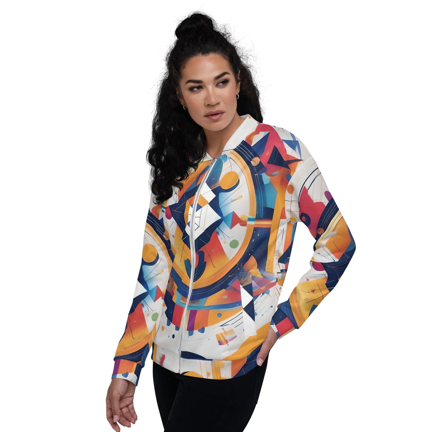 Unisex Bomber Jacket / Kandinsky Jacket