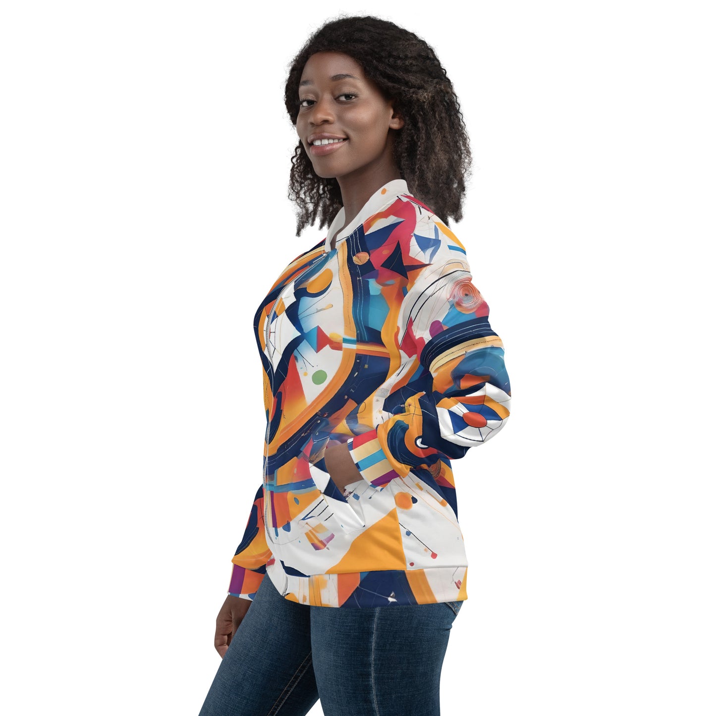 Unisex Bomber Jacket / Kandinsky Jacket