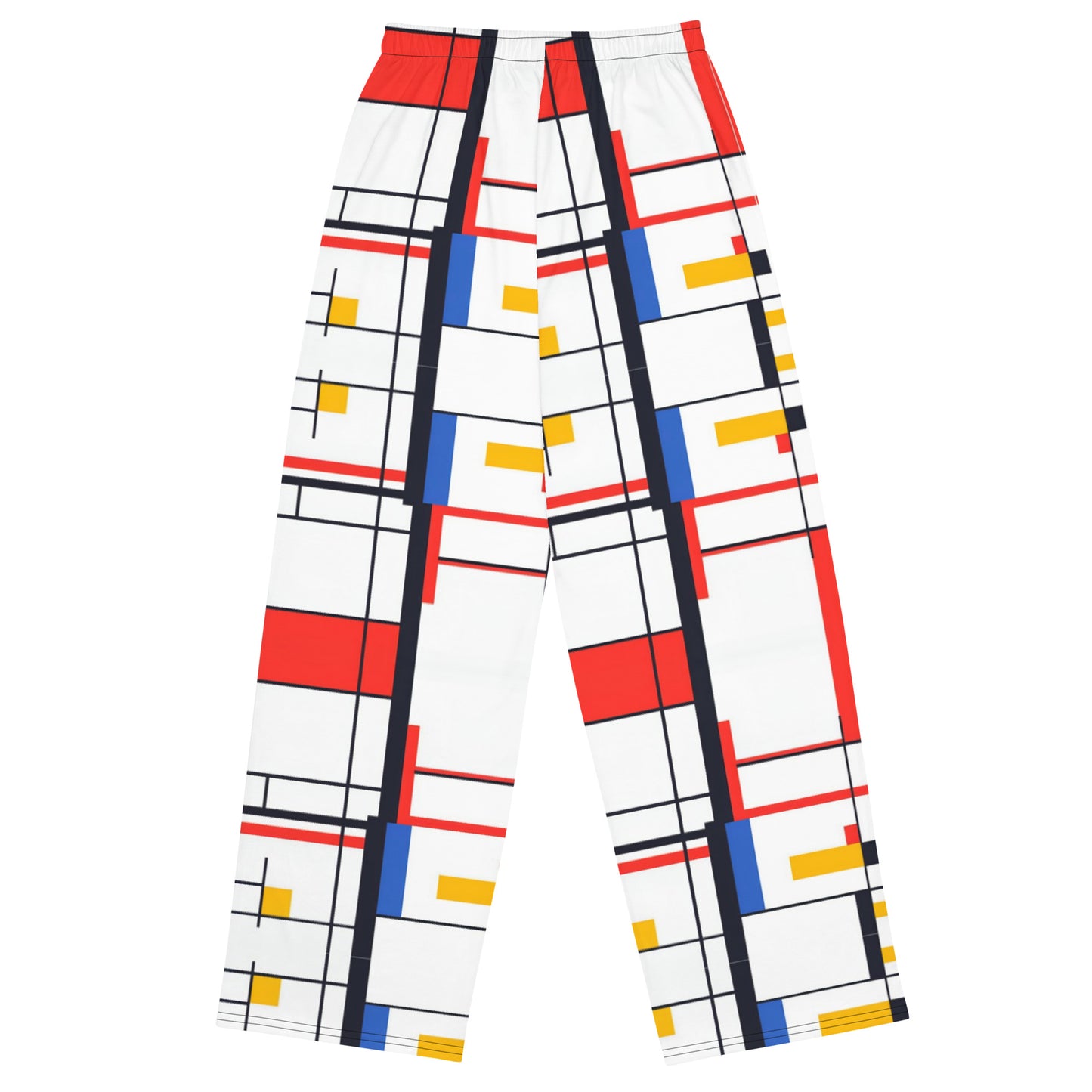 Piet Mondrian unisex wide-leg pants AI created 06/24 / Tech-inspired outfit / Trendy fashion set / Modern art pants