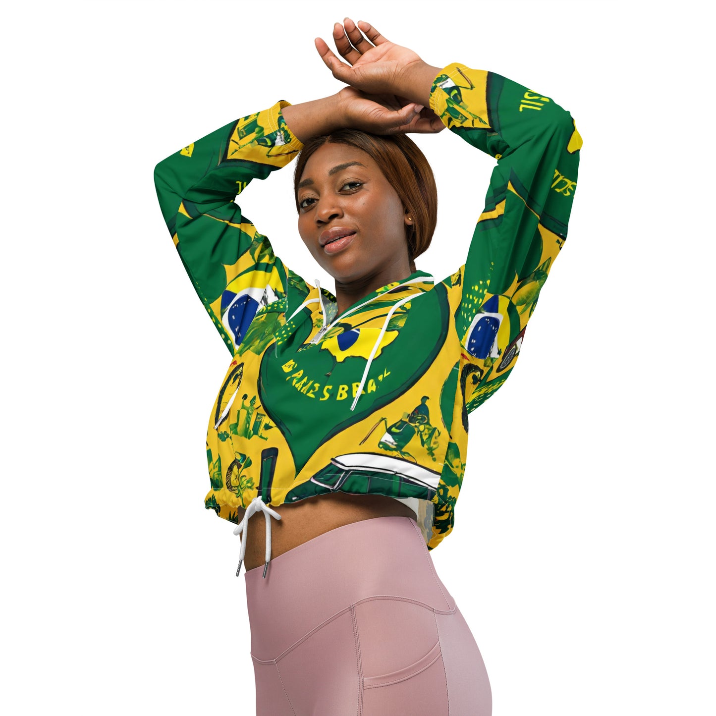 Women’s cropped windbreaker / Brasil windbreaker