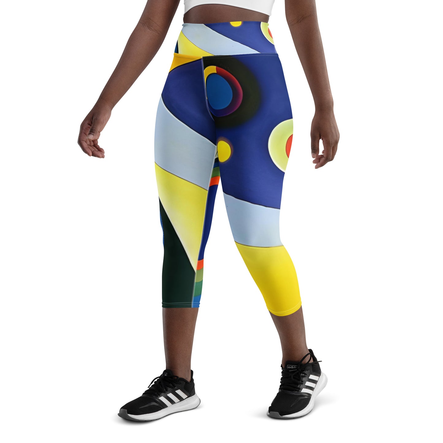 Yoga Capri Leggings / Kandinsky / art gift idea / gift for her