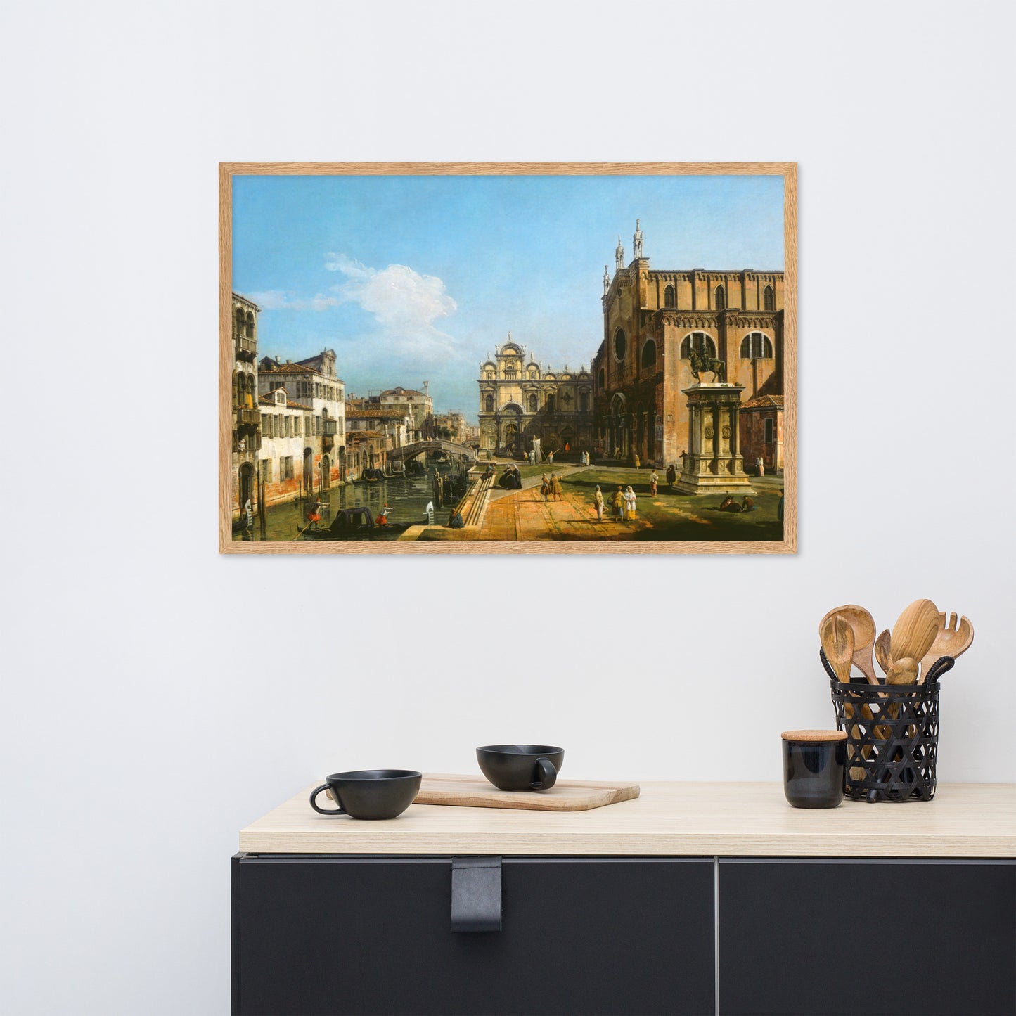 Framed matte paper poster/ Venice home decor