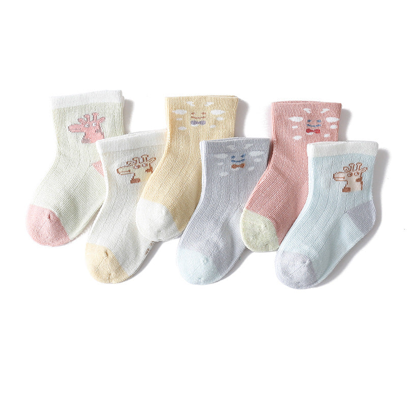 Children's Socks Cartoon Three-dimensional Baby Thin Cotton