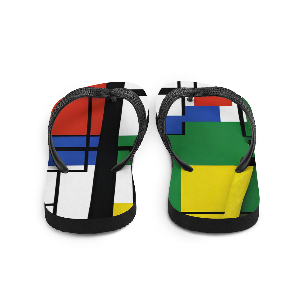 Flip-Flops / Piet Mondrian Flip Flop / AI created