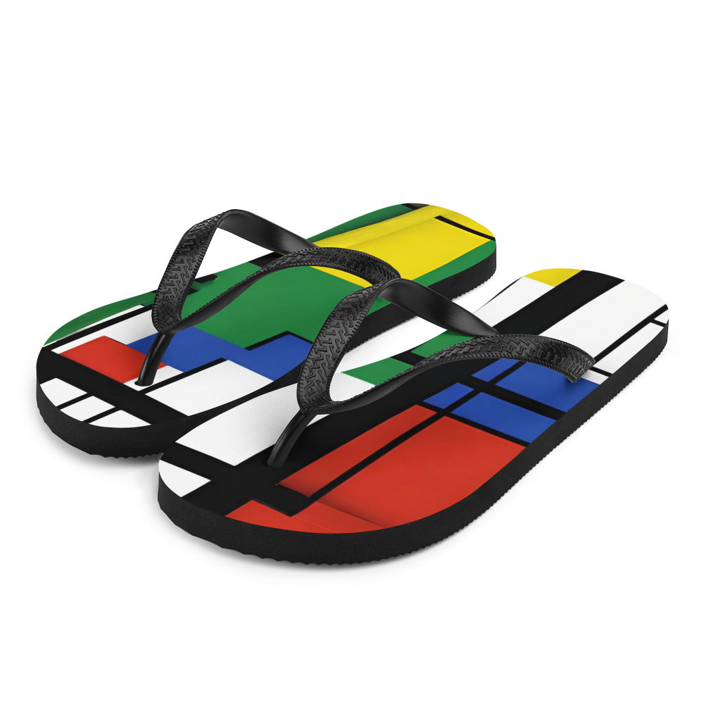 Flip-Flops / Piet Mondrian Flip Flop / AI created