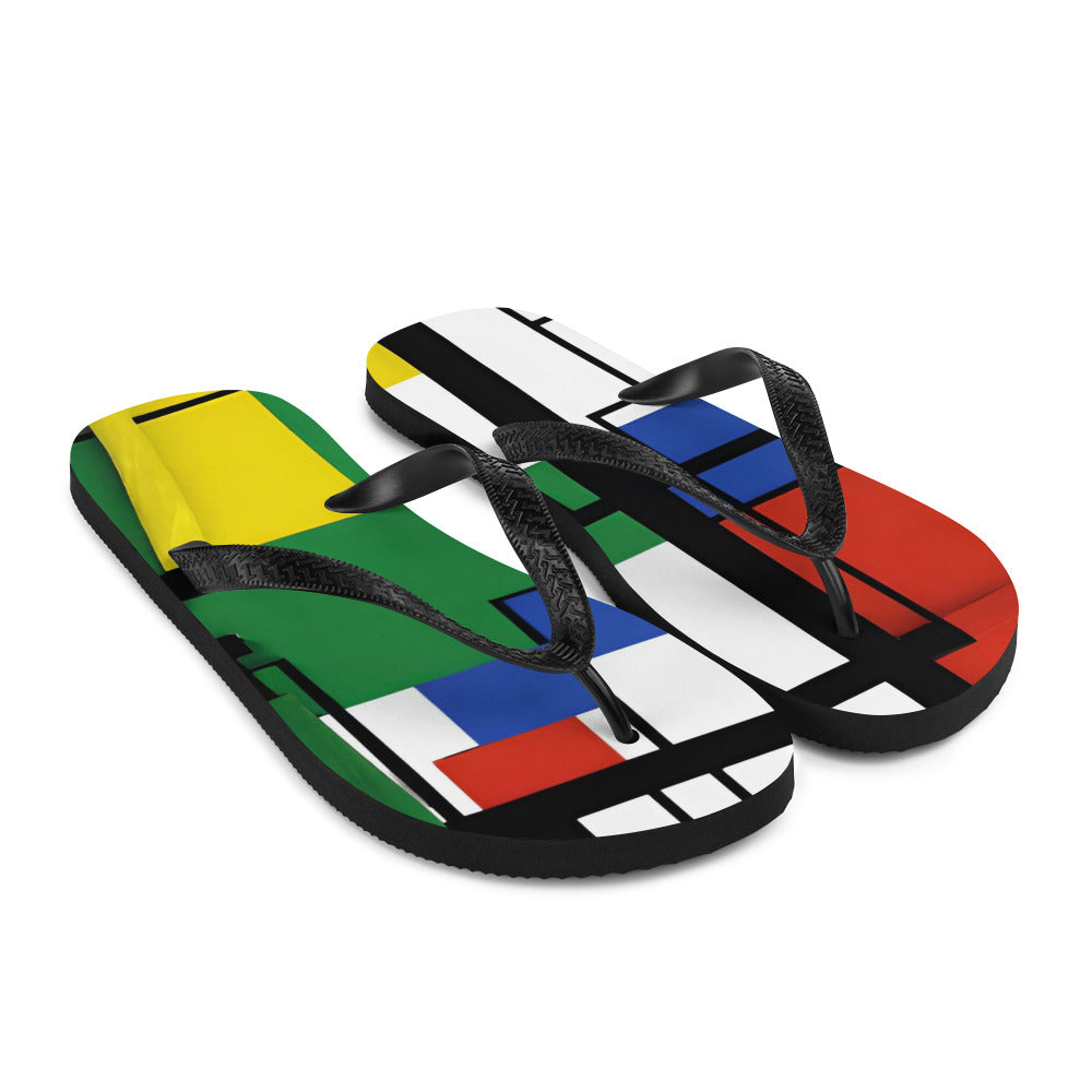 Flip-Flops / Piet Mondrian Flip Flop / AI created