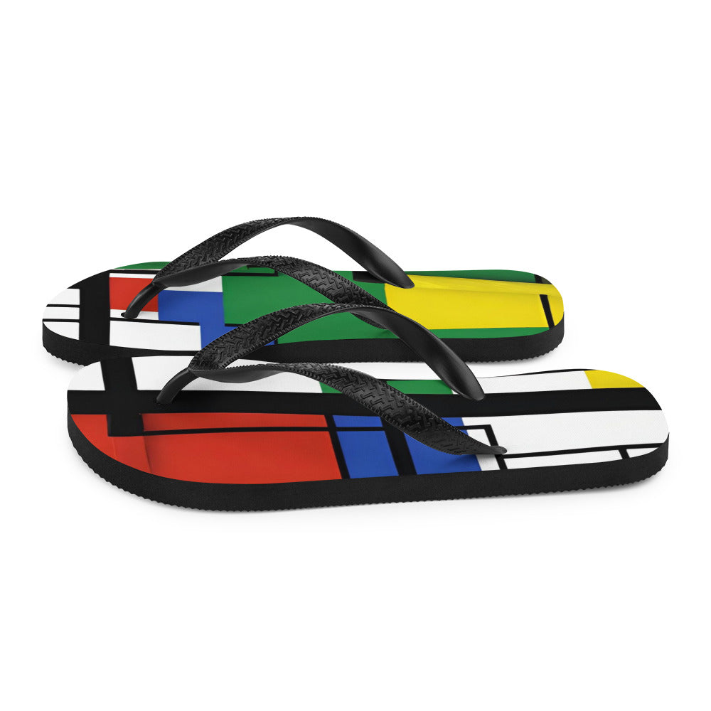 Flip-Flops / Piet Mondrian Flip Flop / AI created