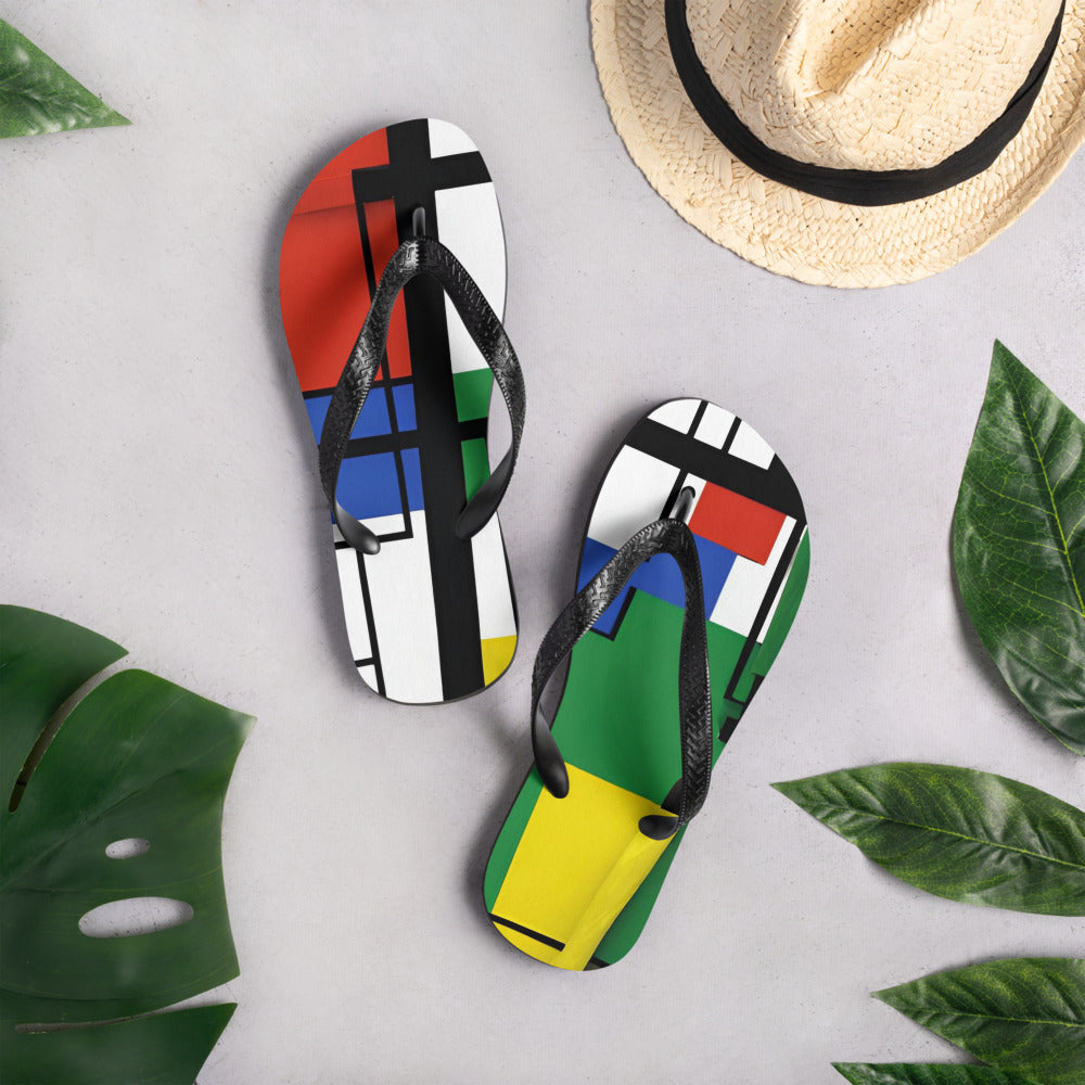 Flip-Flops / Piet Mondrian Flip Flop / AI created