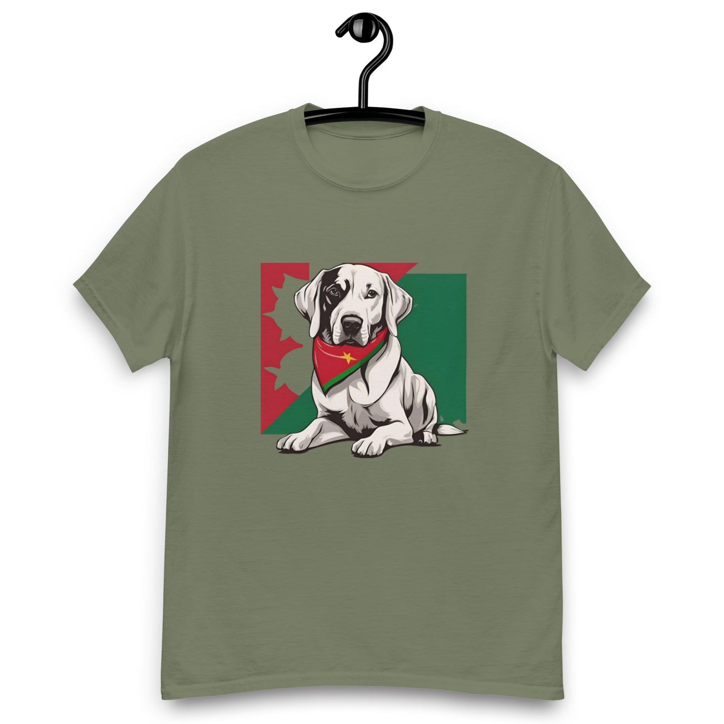 Unisex classic tee / Dog lover Shirt / Football shirt / AI created 07/24 / T-Shirt for Portugal Footbal fans