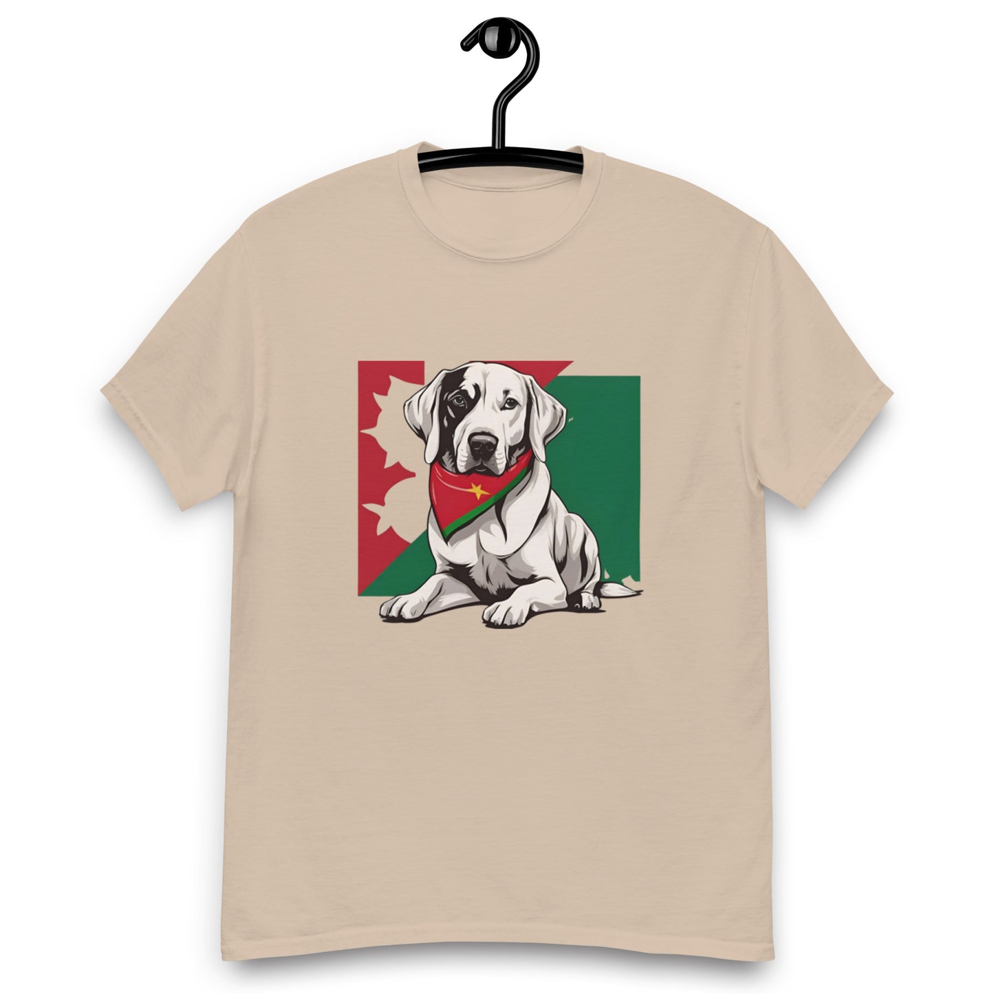 Unisex classic tee / Dog lover Shirt / Football shirt / AI created 07/24 / T-Shirt for Portugal Footbal fans