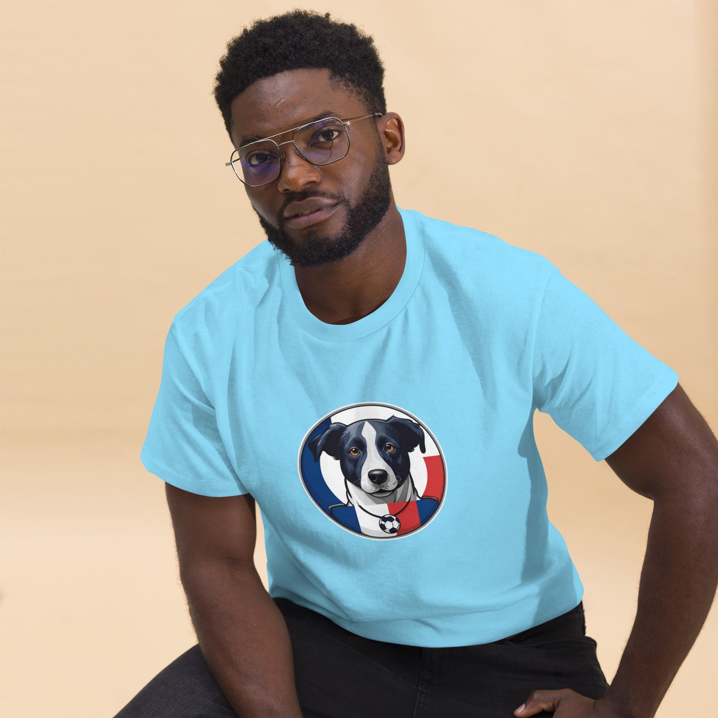 Unisex classic tee / Dog lover Shirt / Football shirt / AI created 07/24 / T-Shirt for France Footbal fans