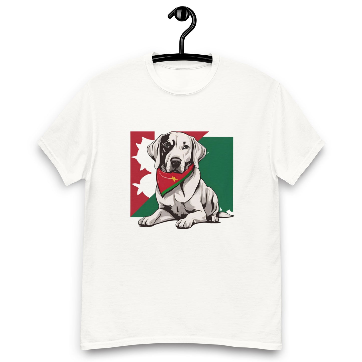 Unisex classic tee / Dog lover Shirt / Football shirt / AI created 07/24 / T-Shirt for Portugal Footbal fans