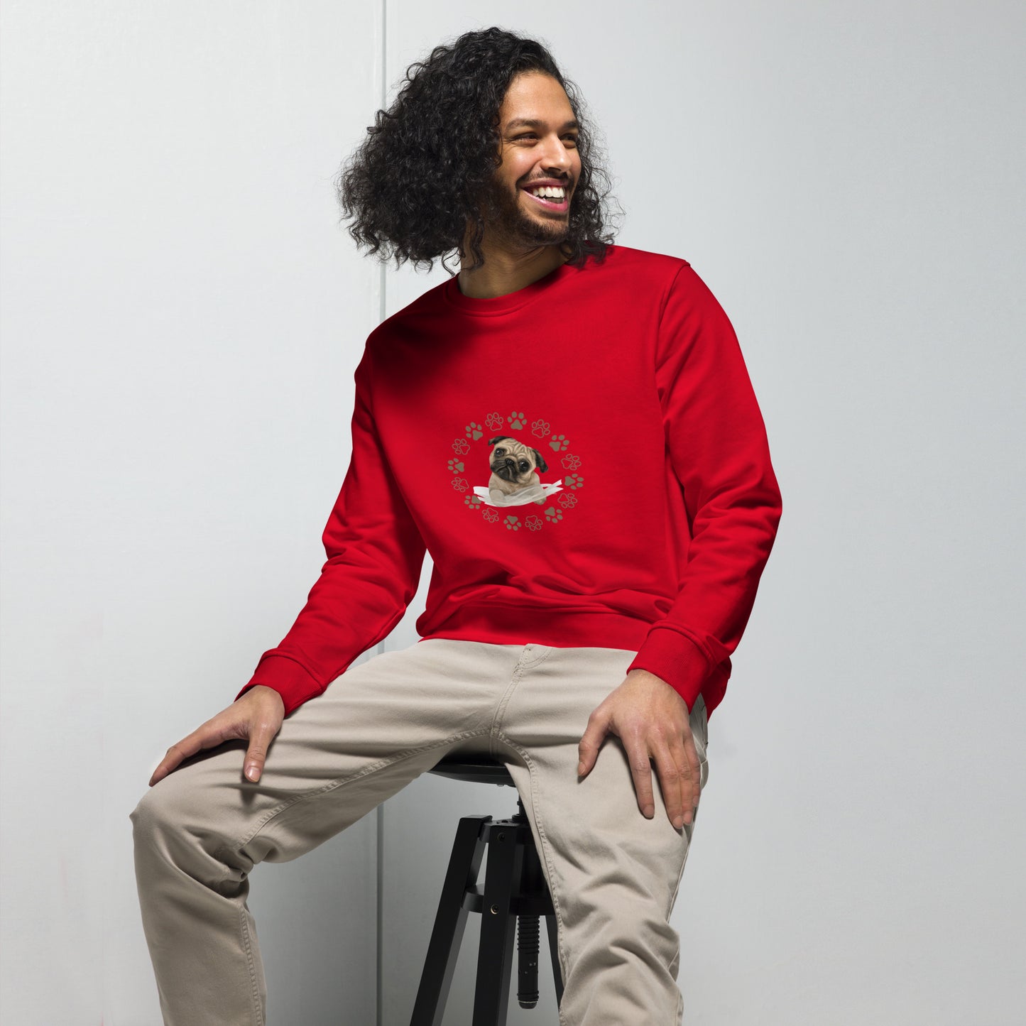 Unisex organic sweatshirt / Boston terrier lovers gift / dog lovers gifts / Gift for dog lovers