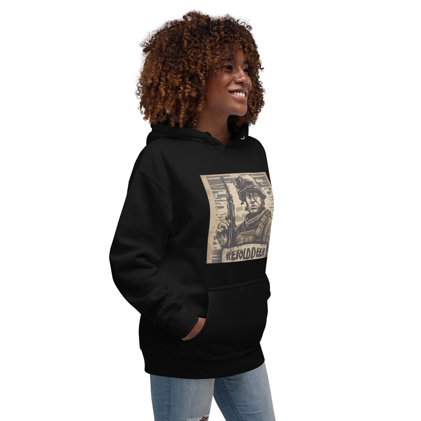 Unisex Hoodie / AI Hoodie with Soldier AFK / Husband, Boyfriend gift / Cool  fashion Outfit