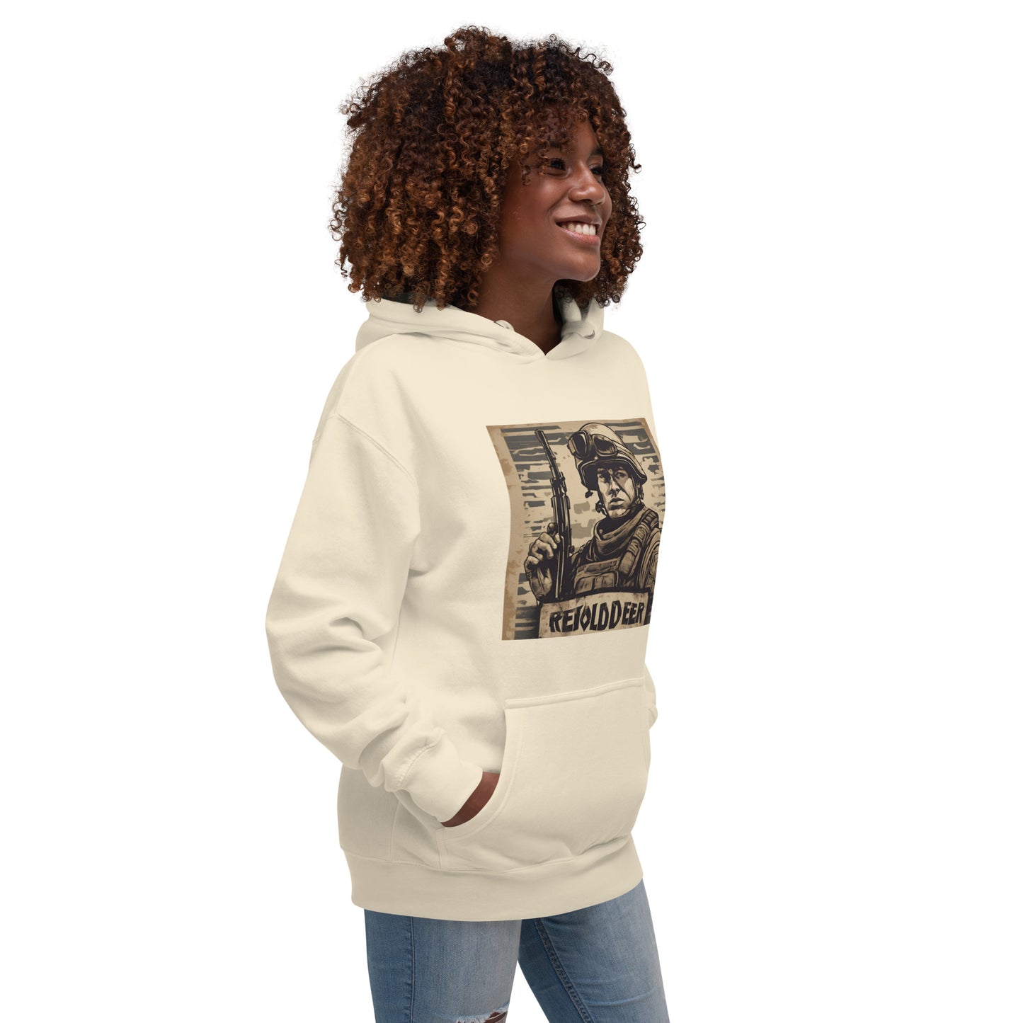 Unisex Hoodie / AI Hoodie with Soldier AFK / Husband, Boyfriend gift / Cool  fashion Outfit