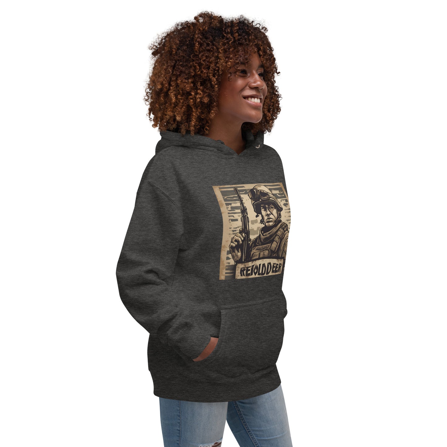 Unisex Hoodie / AI Hoodie with Soldier AFK / Husband, Boyfriend gift / Cool  fashion Outfit