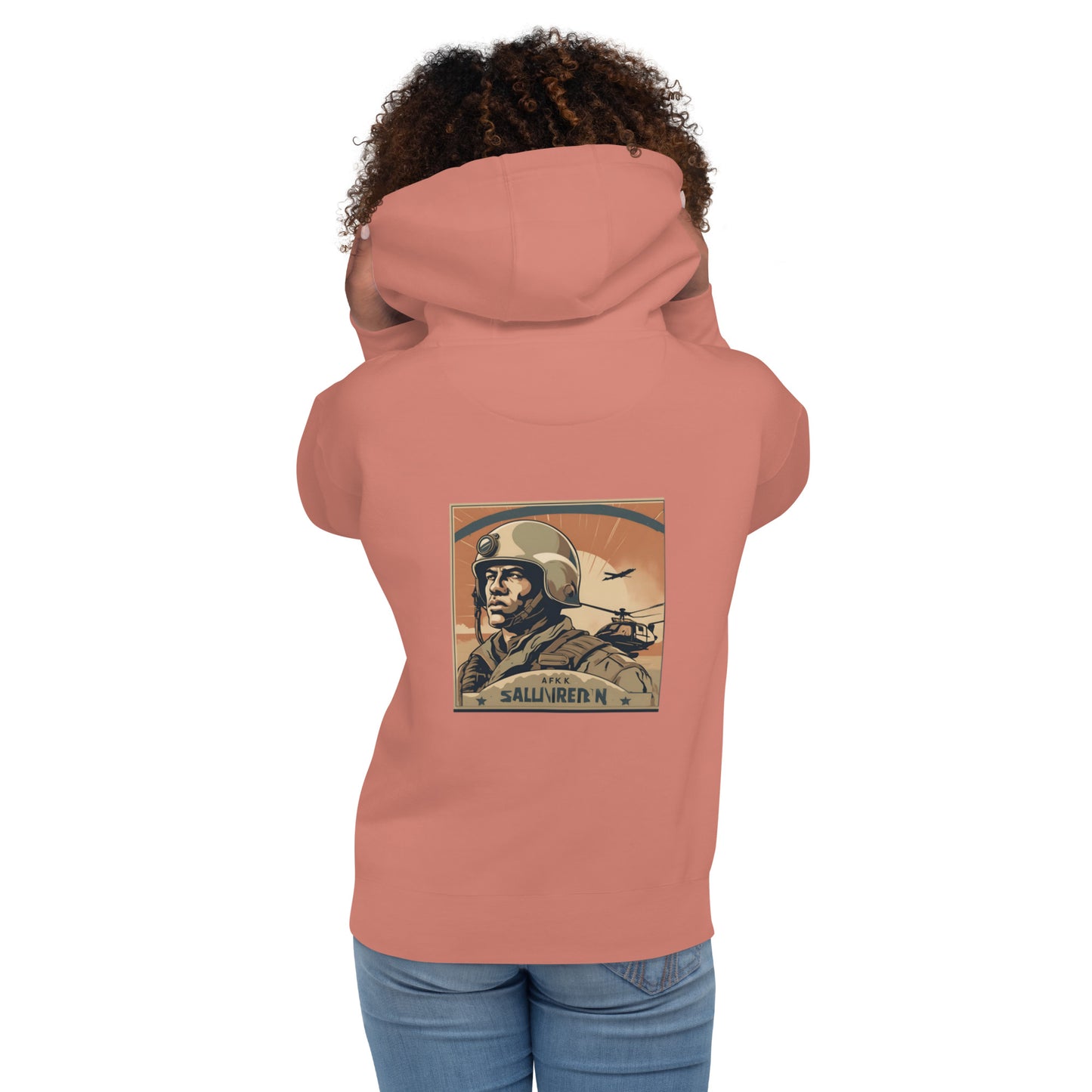 Unisex Hoodie / AI Hoodie with Soldier AFK / Husband, Boyfriend gift / Cool  fashion Outfit