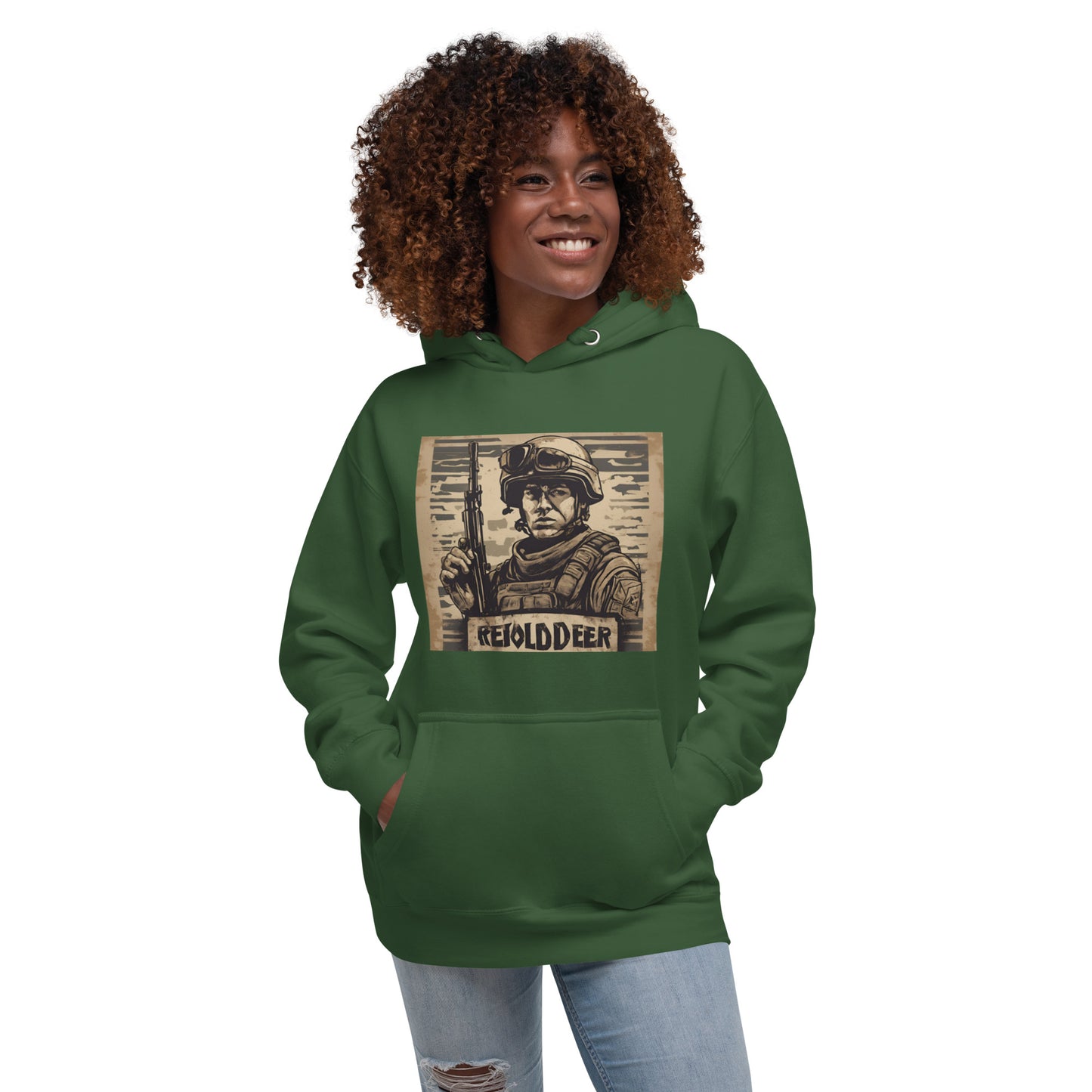 Unisex Hoodie / AI Hoodie with Soldier AFK / Husband, Boyfriend gift / Cool  fashion Outfit