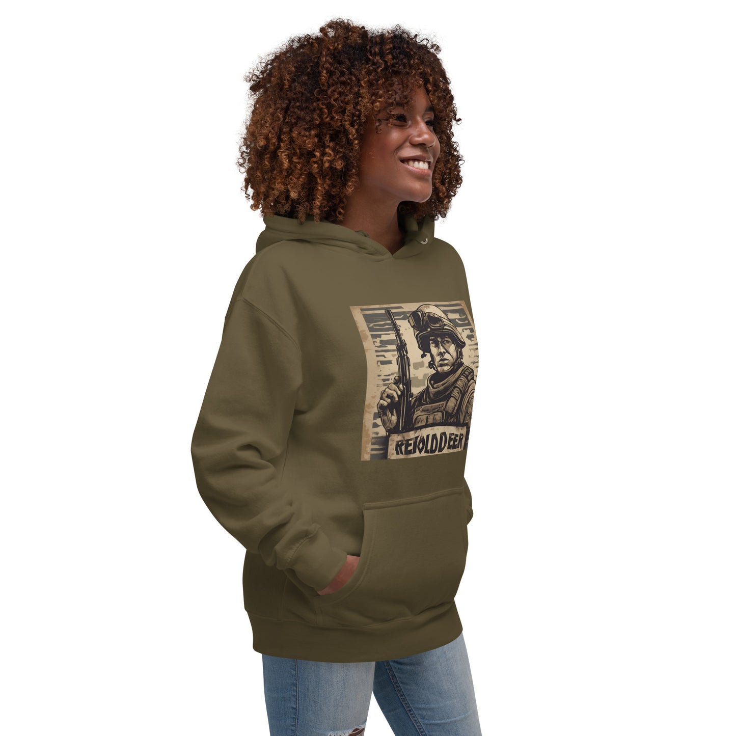 Unisex Hoodie / AI Hoodie with Soldier AFK / Husband, Boyfriend gift / Cool  fashion Outfit