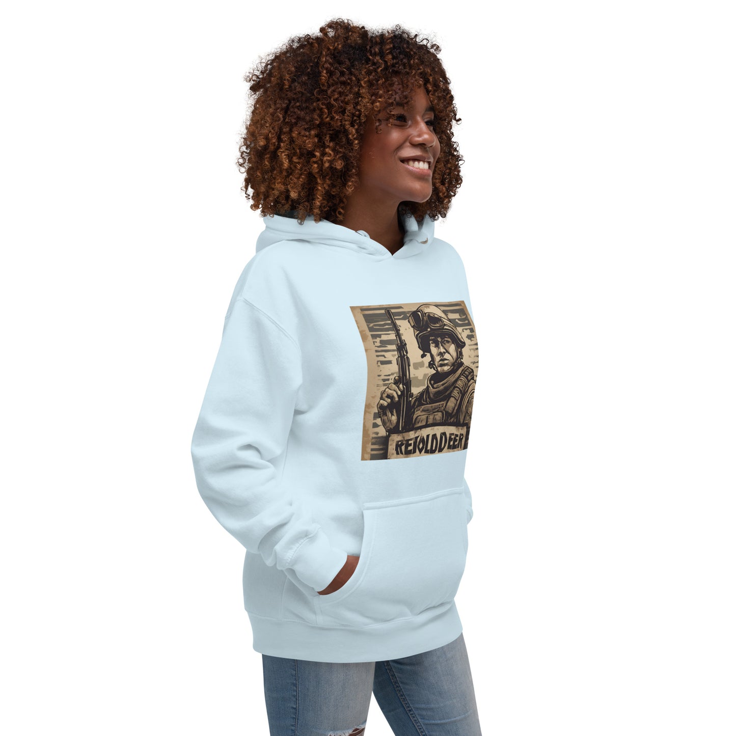 Unisex Hoodie / AI Hoodie with Soldier AFK / Husband, Boyfriend gift / Cool  fashion Outfit