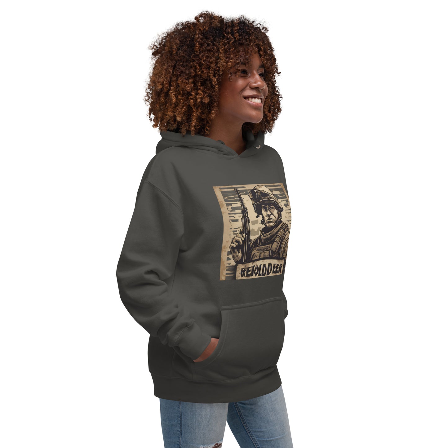 Unisex Hoodie / AI Hoodie with Soldier AFK / Husband, Boyfriend gift / Cool  fashion Outfit