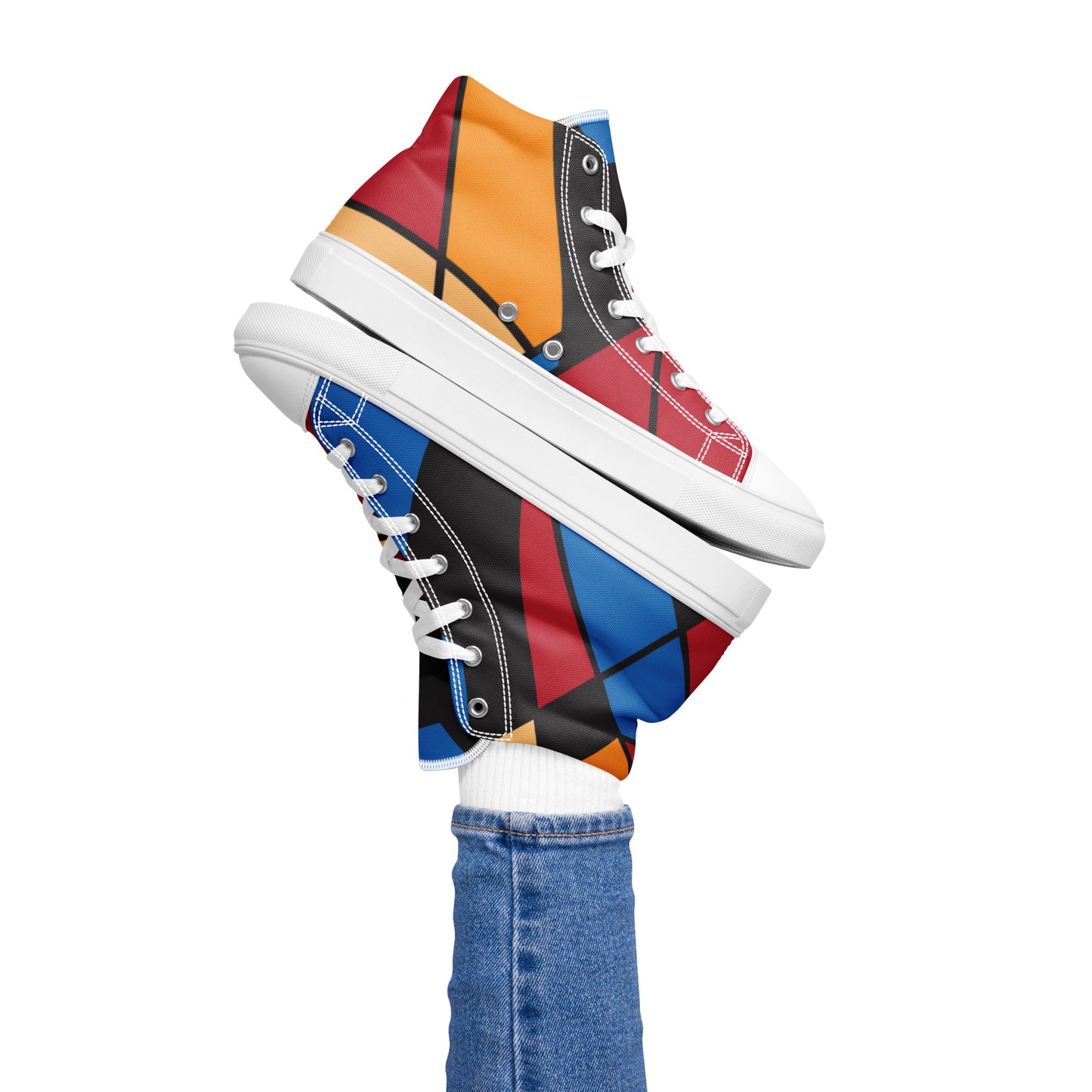 Women’s high top canvas shoes / AI created