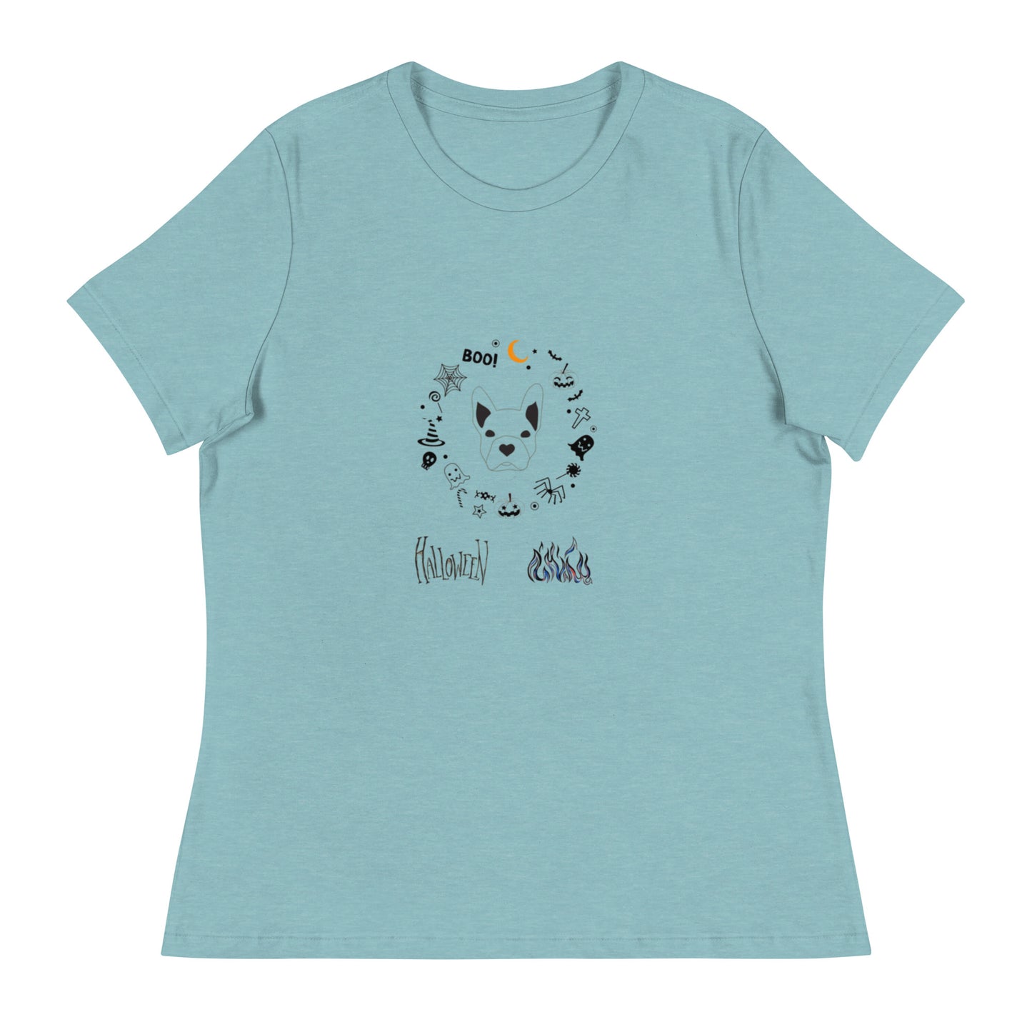Women's Relaxed T-Shirt / Halloween Gift for Boston terriers