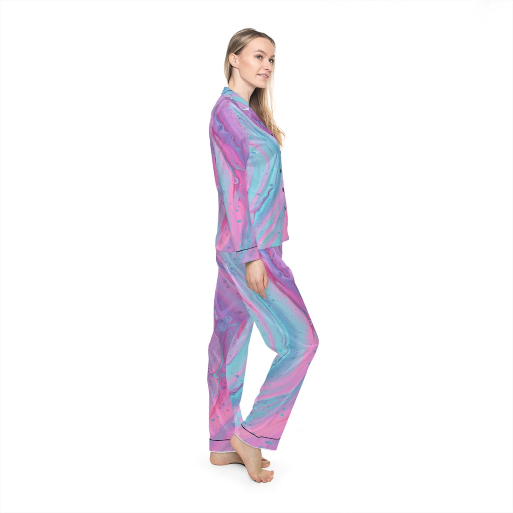 Women's Satin Pajamas (AOP) with sexy design (shipped to USA & Canada)