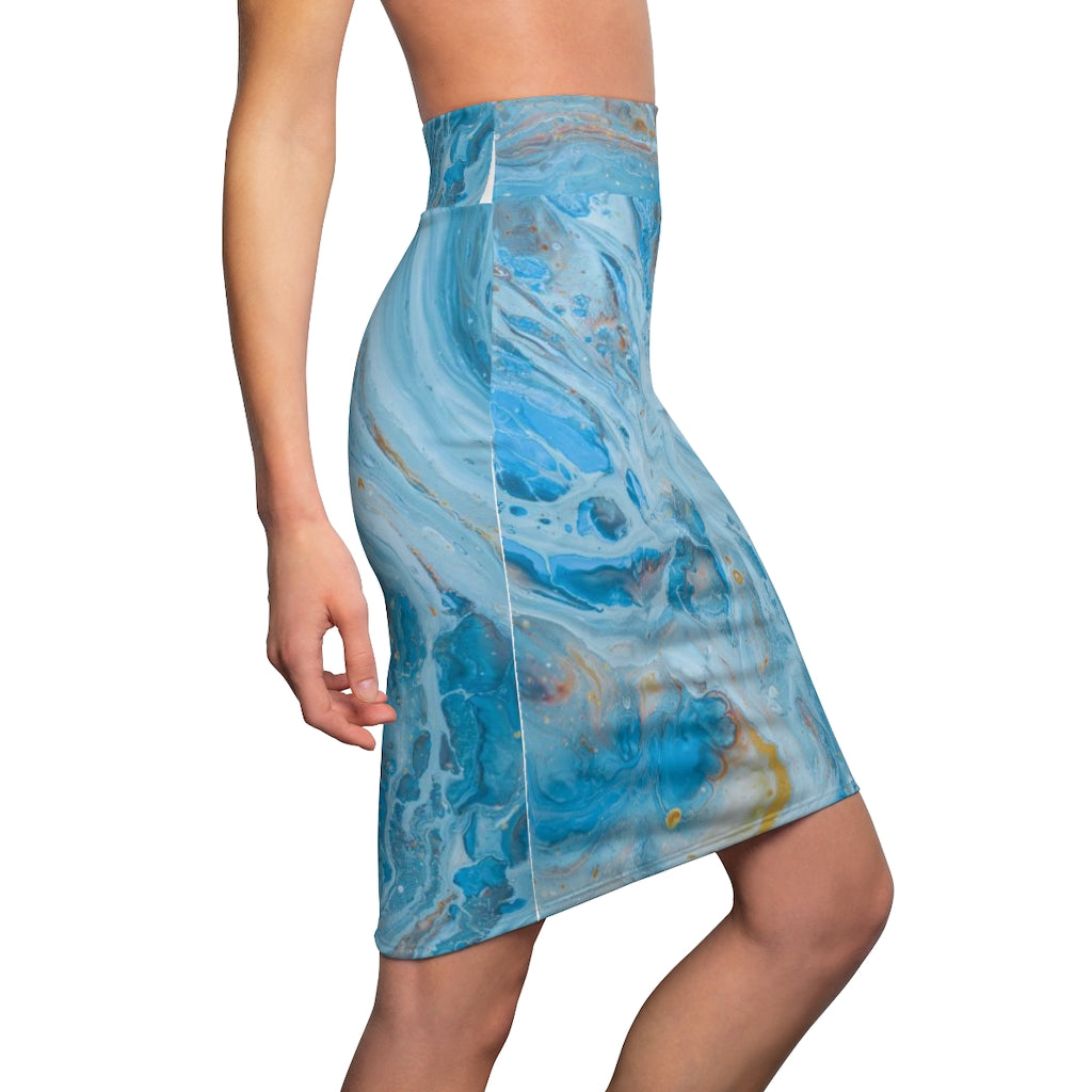 Women's Pencil Skirt (US origin) with great looking colorful design