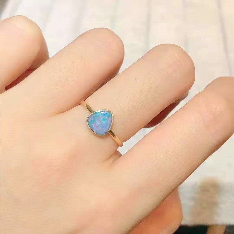 Natural Opal Stone Ring For Women