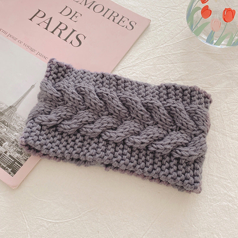 Cute Girly Knitted Wool Headband Hair Accessories Women