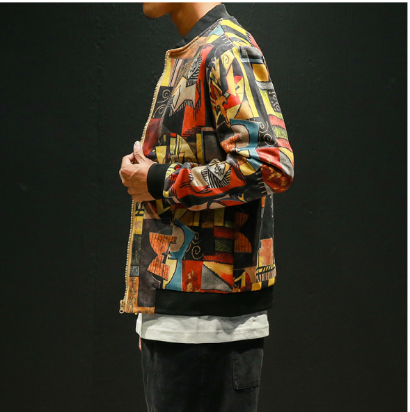 Men's Digital Print Jacket Jacket