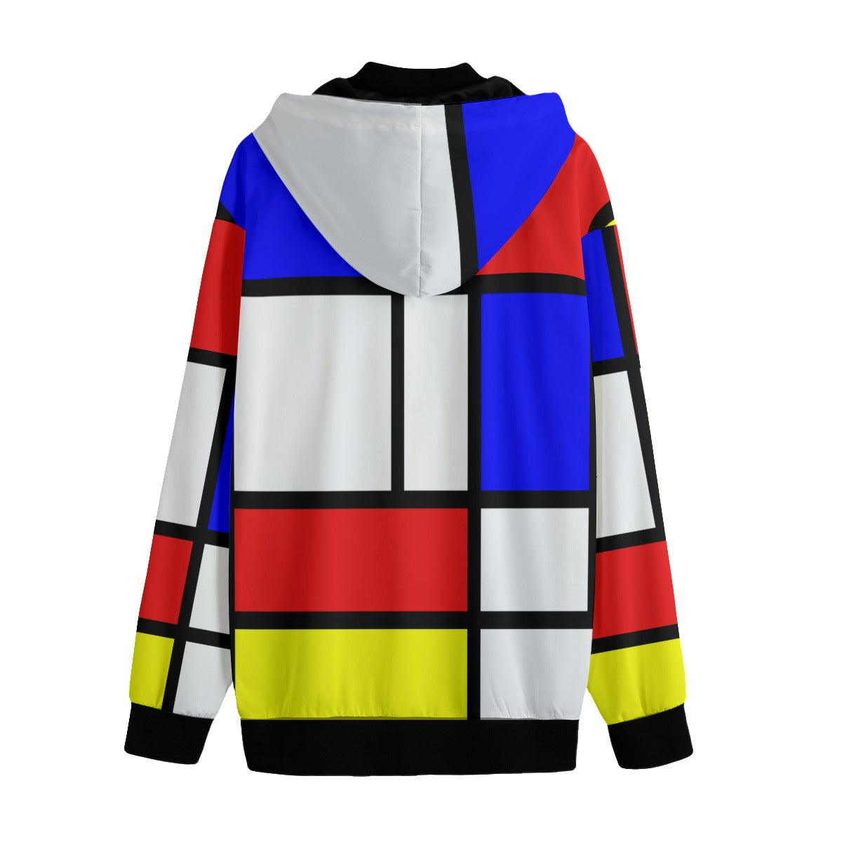 All-Over Print Men's Varsity Jacket with Mondrian design (shipping from China)