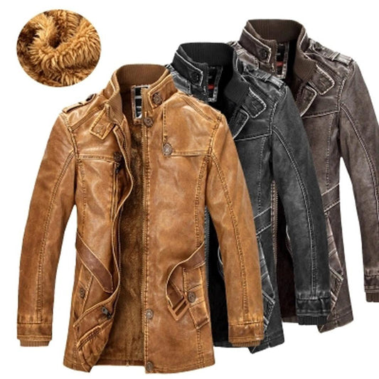 Duolino Classic Leather Jacket