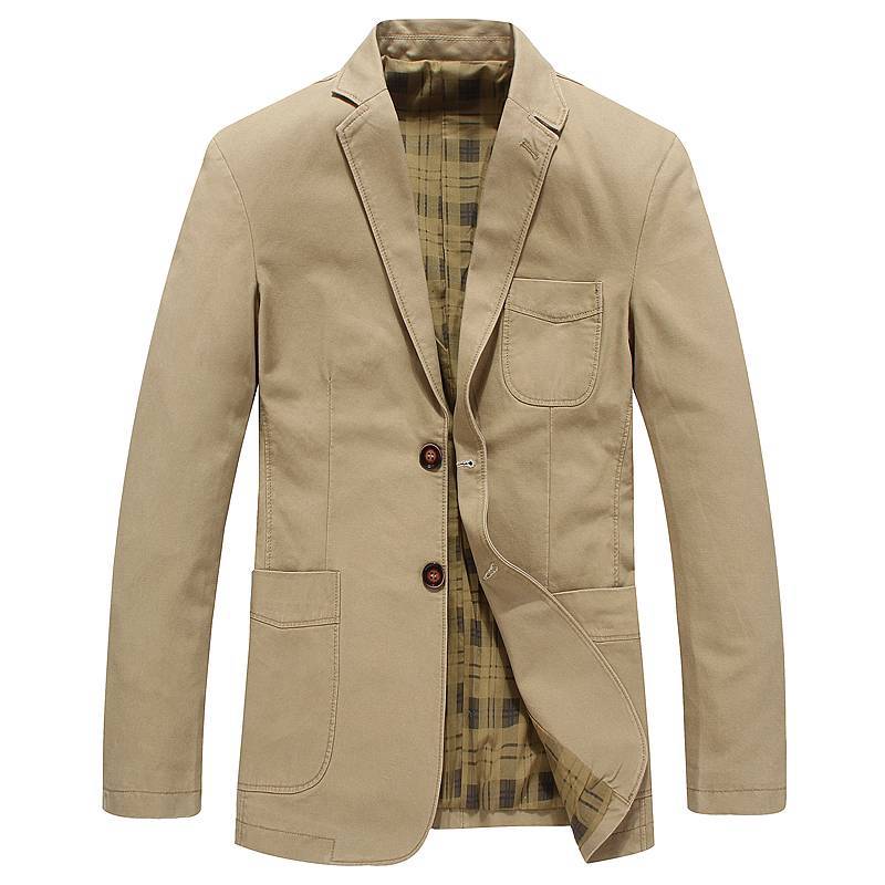 Men'S Suit Collar Jacket Business Casual Jacket Jacket