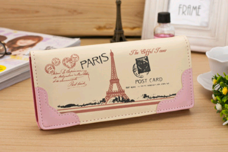 New women's wallet color printing fashion wallet card wallet