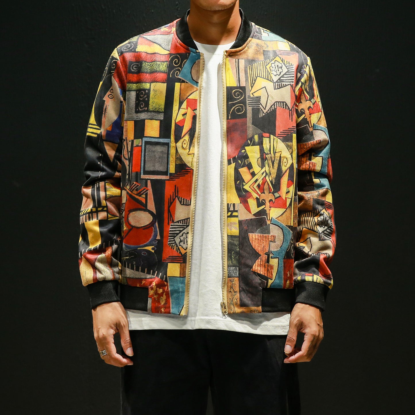 Men's Digital Print Jacket Jacket